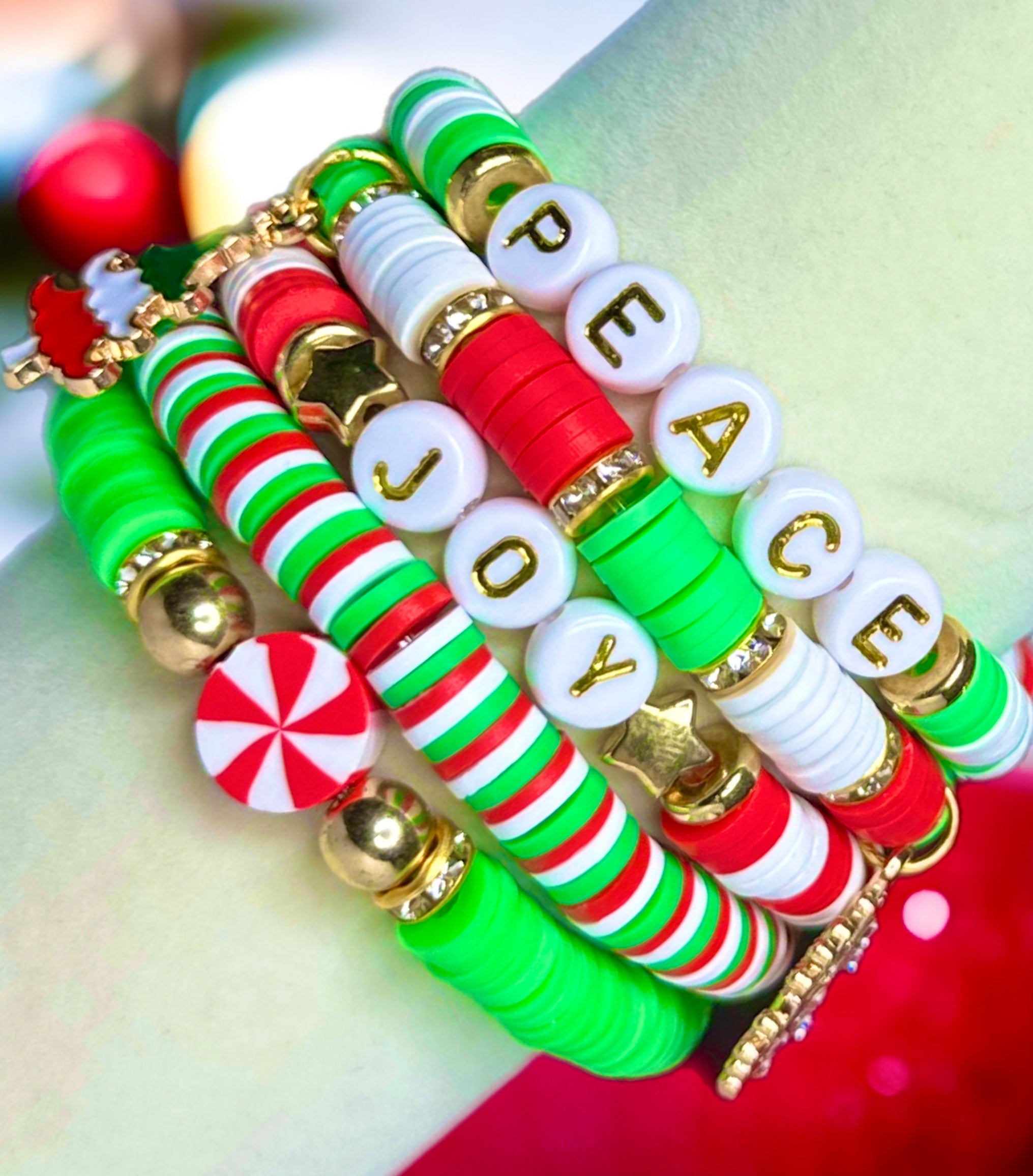Christmas Ornament Hand-woven Beads Set Snowman Elk Bracelets | Christmas  bracelet, Rope jewelry, Braided bracelets