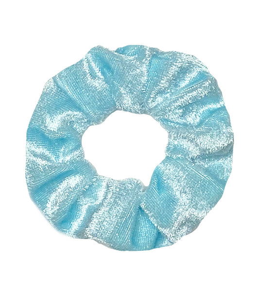 Aqua Velvet Scrunchie